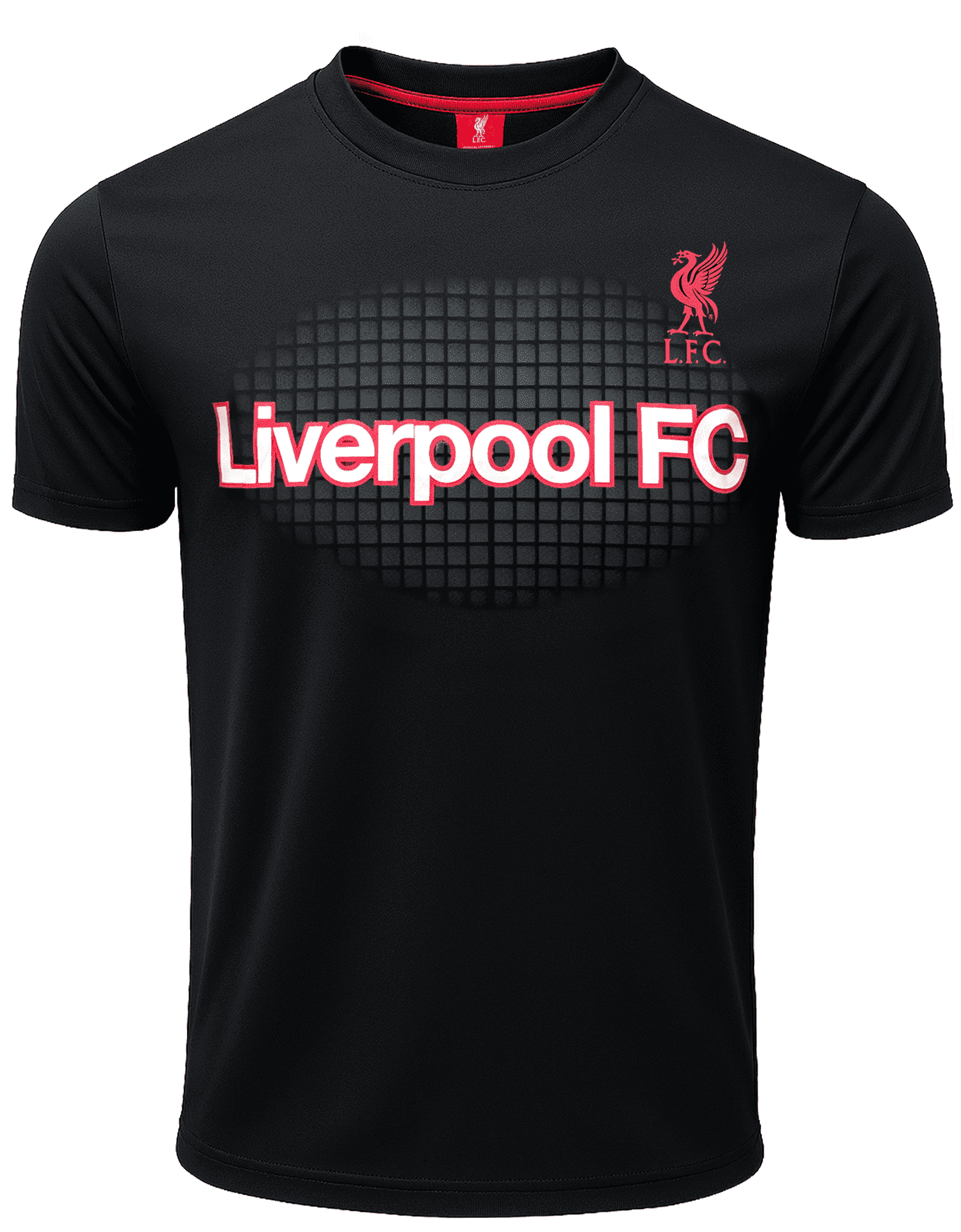 Icon Sports Liverpool FC T-Shirt, Black Red Graphic, 100% Polyester, YS ...