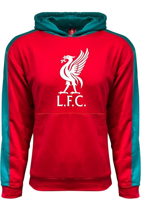 Liverpool FC Hoodie - Youth Medium Red Teal Pullover