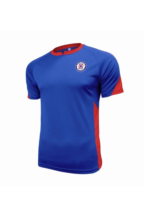 Men Cruz Azul Officially Licensed Soccer Poly Shirt Jersey -03 Small