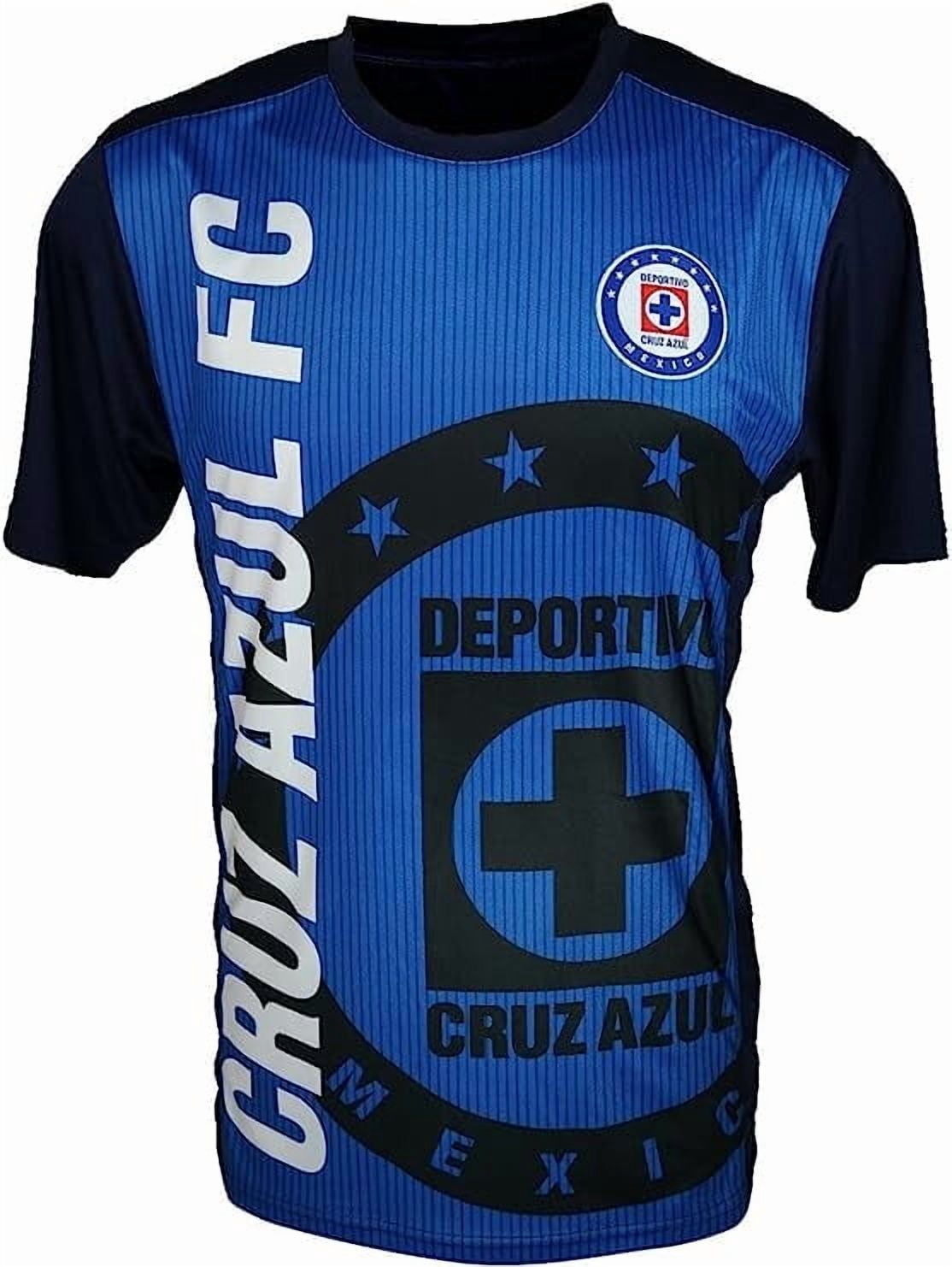 Icon Sports Men Cruz Azul Officially Licensed Soccer Poly Shirt Jersey ...