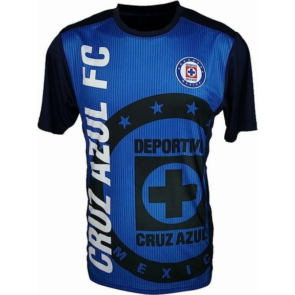 Icon Sports Men Cruz Azul Officially Licensed Soccer Poly Shirt Jersey -05 Small