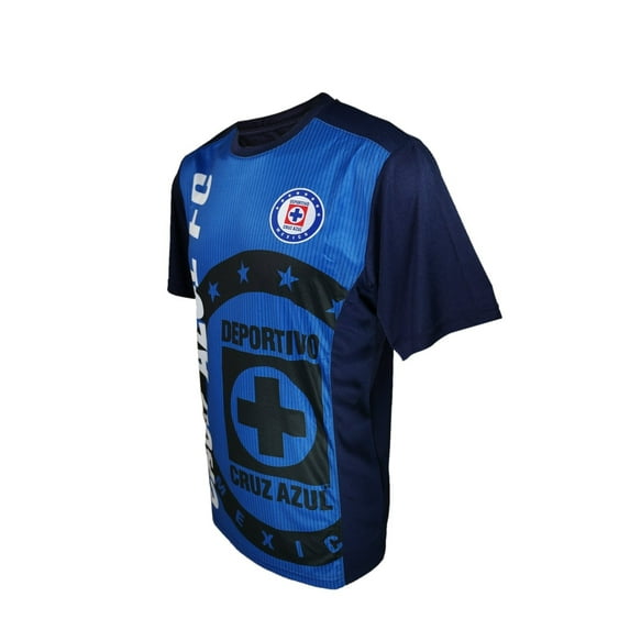 Icon Sports Men Cruz Azul Officially Licensed Soccer Poly Shirt Jersey -06 XL