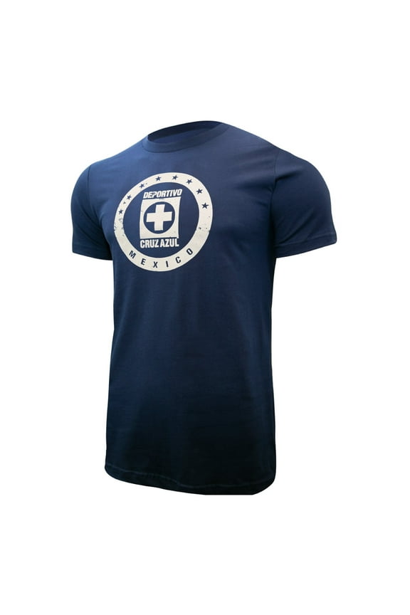 Men Cruz Azul Officially Licensed Soccer T-Shirt Cotton Tee -01 Large