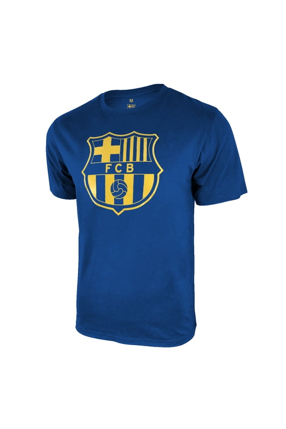 Men FC Barcelona Custom Name & Number Soccer T-Shirt Cotton Tee -05 Small