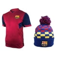 thumbnail image 1 of Icon Sports Men FC Barcelona Official Soccer Jersey and Beanie Combo 42 - Medium, 1 of 5
