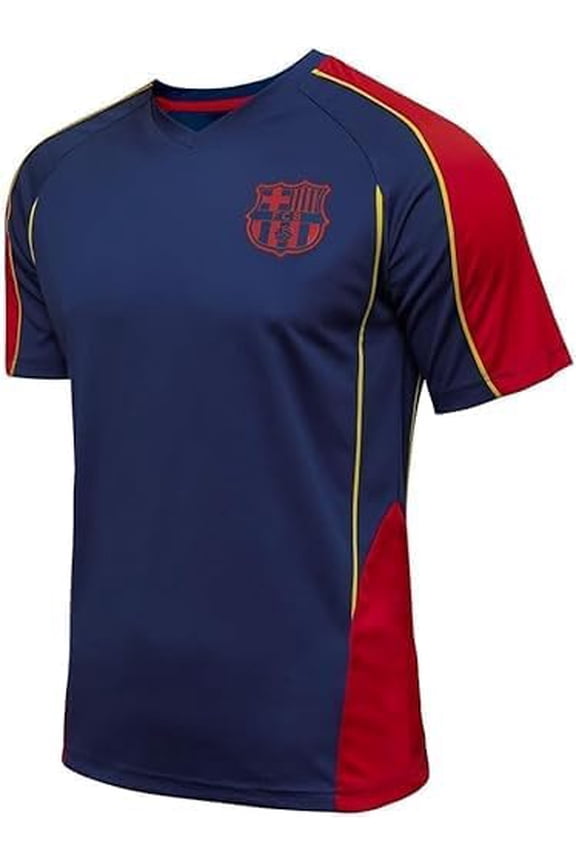 Men FC Barcelona Officially Licensed Soccer Poly Shirt Jersey -11 Large