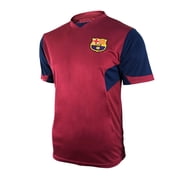 Icon Sports Men FC Barcelona Officially Licensed Soccer Poly Shirt Jersey -13 Small