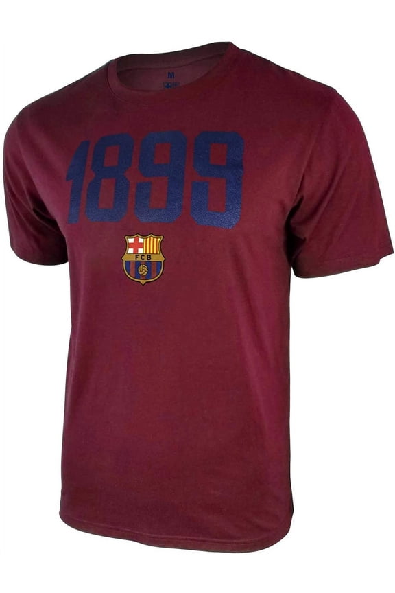 Men FC Barcelona Officially Licensed Soccer T-Shirt Cotton Tee -10 Medium