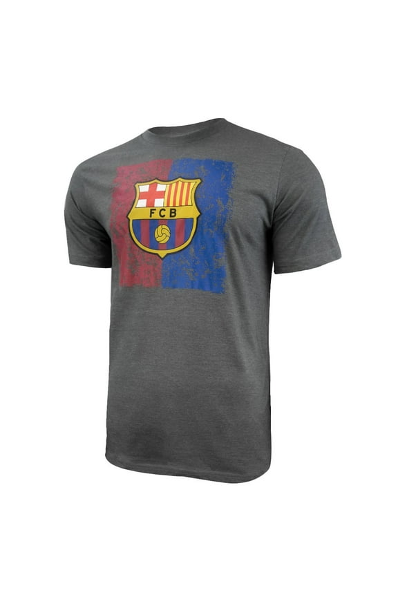 Men FC Barcelona Officially Licensed Soccer T-Shirt Cotton Tee -17 Small
