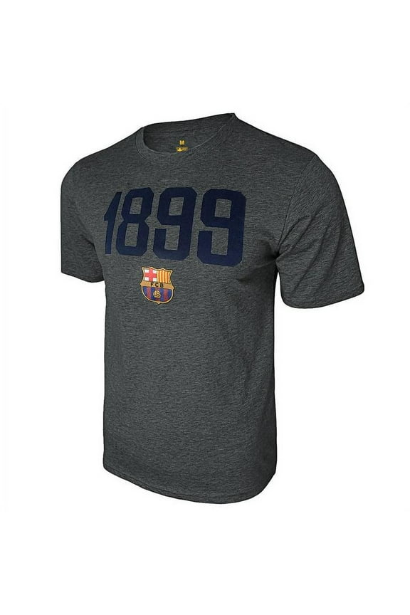 Men FC Barcelona Officially Licensed Soccer T-Shirt Cotton Tee -21 Medium