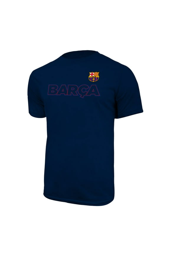 Men FC Barcelona Officially Licensed Soccer T-Shirt Cotton Tee -22 XL