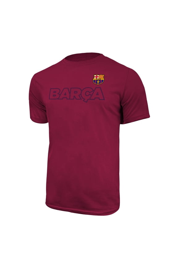 Men FC Barcelona Officially Licensed Soccer T-Shirt Cotton Tee -24 Small