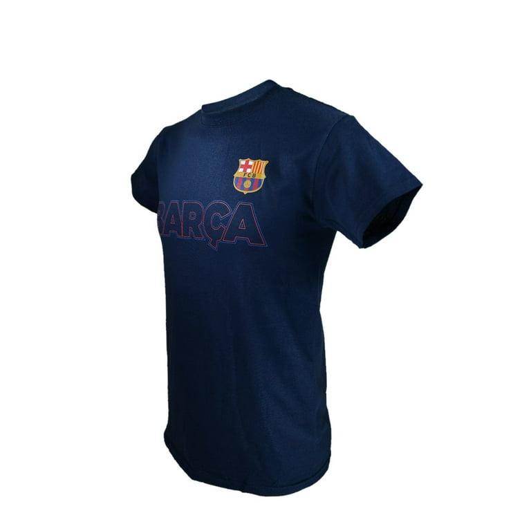 Icon Sports Men FC Barcelona Officially Licensed Soccer T-Shirt Cotton Tee  -35 Small 