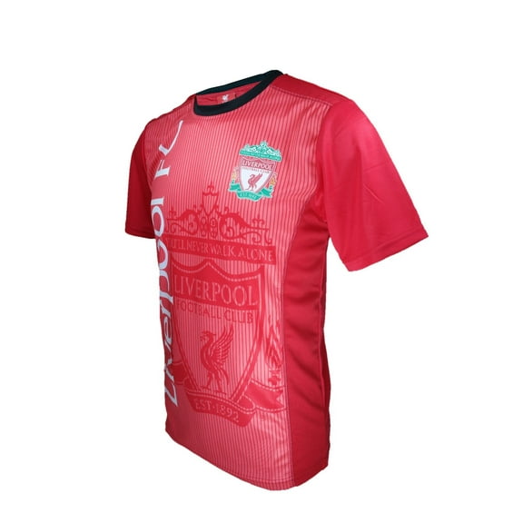 Icon Sports Men Liverpool Licensed Soccer Poly Shirt Jersey - Custom Name and Number - -07 Medium