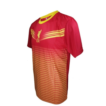 Icon Sports Men Liverpool Licensed Soccer Poly Shirt Jersey - Custom Name and Number - -19 Small