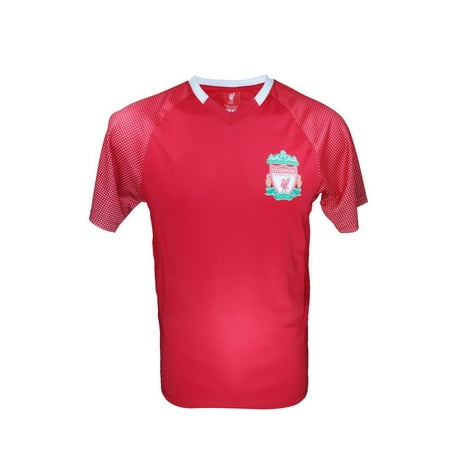 Icon Sports Men Liverpool Licensed Soccer Poly Shirt Jersey - Custom Name and Number - -21 XL