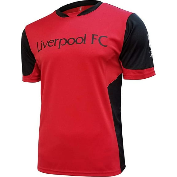 Icon Sports Men Liverpool Officially Licensed Soccer Poly Shirt Jersey -01 Large