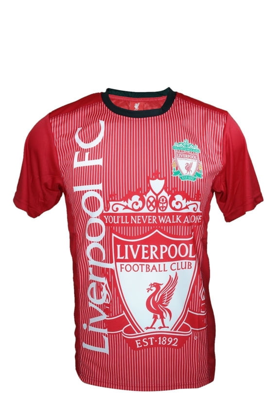 Men Liverpool Officially Licensed Soccer Poly Shirt Jersey -09 XL