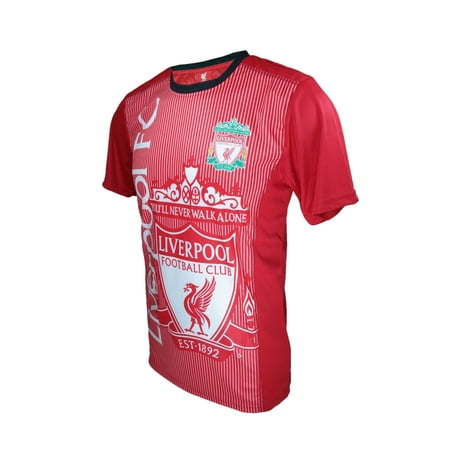 Icon Sports Men Liverpool Officially Licensed Soccer Poly Shirt Jersey -10 Large