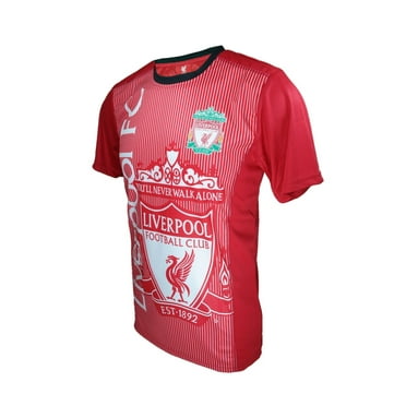 Icon Sports Men Liverpool Officially Licensed Soccer Poly Shirt Jersey -10 Small