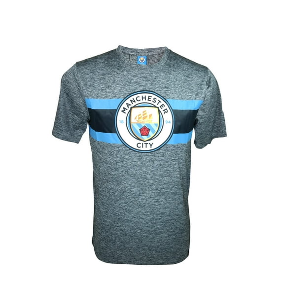 Icon Sports Men Manchester City Official Licensed Soccer Poly Shirt Jersey -08 Small