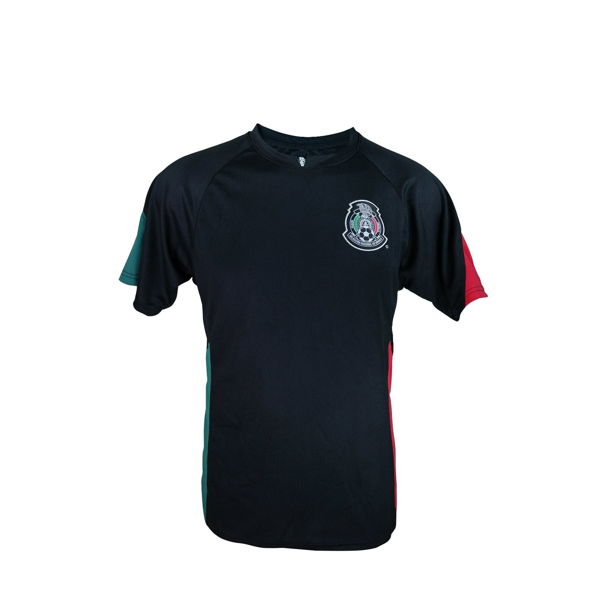 Icon Sports Mexico Soccer Jersey (Large, Black/Green) :