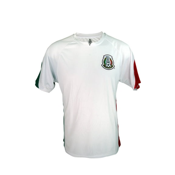 Icon Sports Men Mexico National Football Team Soccer Poly Shirt Jersey -03 Large