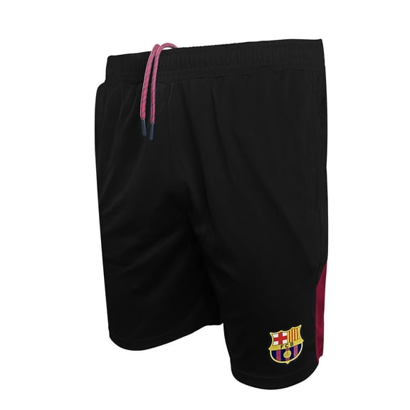 Icon Sports Men's FC Barcelona Officially Licensed Poly Soccer Shorts -02 Small