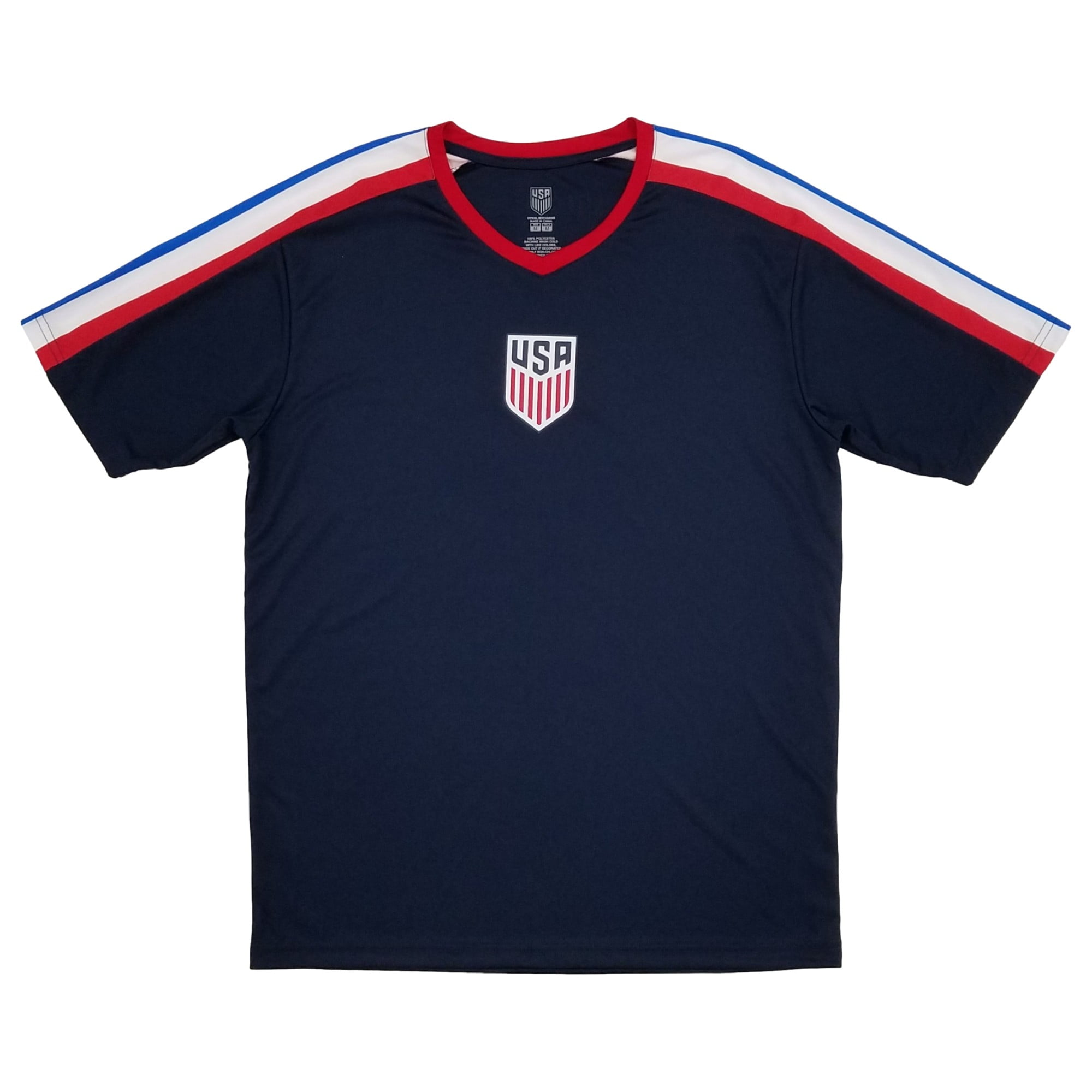 Icon Sports Mens Navy Blue Team USA World Cup Soccer Jersey Shirt