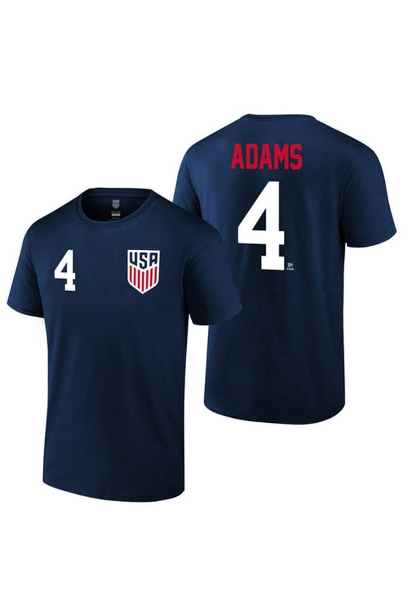 Offical Licensed U.S. Soccer Federation USMNT Player Name and Number T-Shirt | Tyler Adams