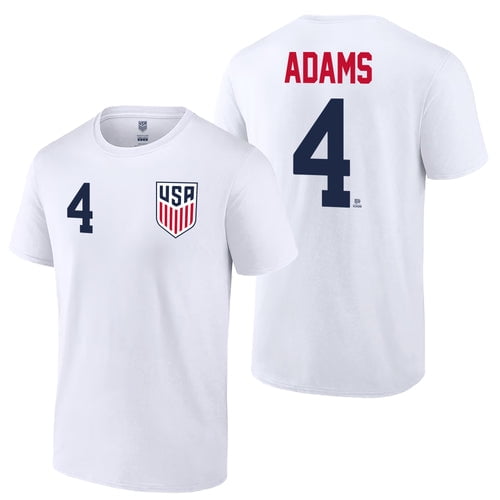 Icon Sports Offical Licensed U.S. Soccer Federation USMNT Player Name and Number T-Shirt | Tyler Adams