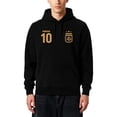 thumbnail image 1 of Icon Sports Argentina Lionel Messi Pullover Hoodie - Officially Licensed Adult Unisex Pullover Hoodie Black M, 1 of 7