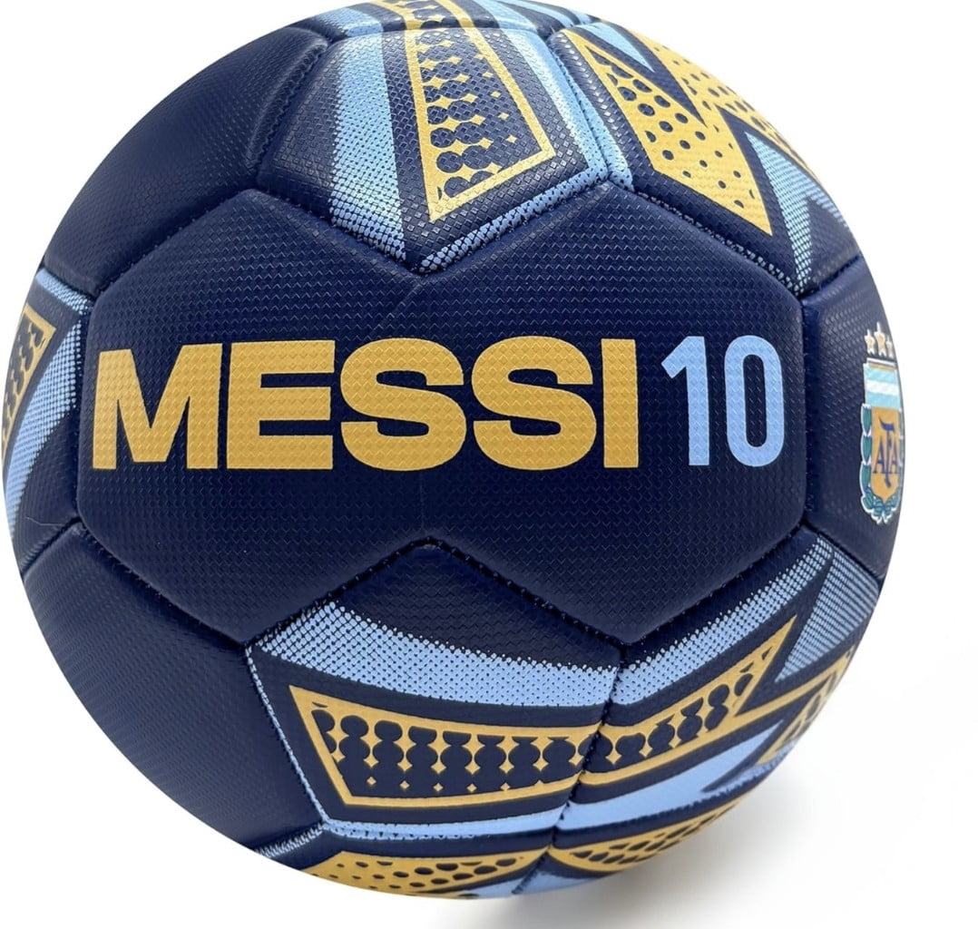 Icon Sports Official Licensed Argentina National Football Team AFA Soccer Ball Size 3 - Player Number 10 - Black