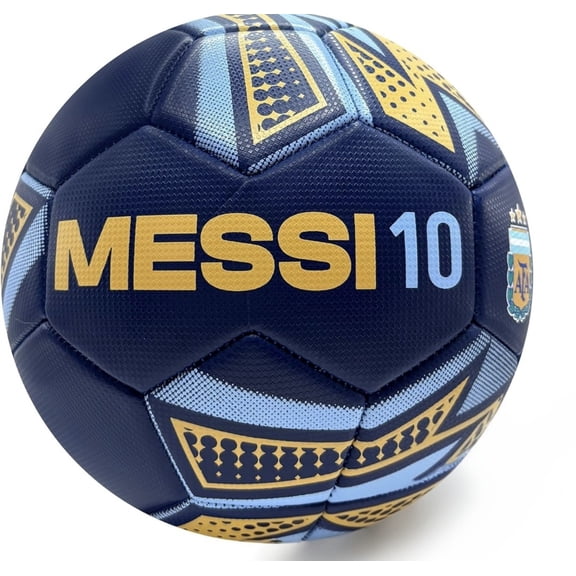 Icon Sports Official Licensed Argentina National Football Team AFA Soccer Ball Size 3 - Player Number 10 -Navy