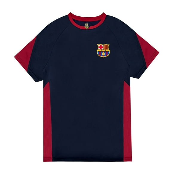 Icon Sports Official Licensed FC Barcelona Game Day Striker Youth Shirt - Navy, Large