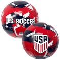 thumbnail image 1 of Icon Sports U.S. Soccer Ball, PVC, Red/White/Blue Brushstroke, Size 4-5, 1 of 6