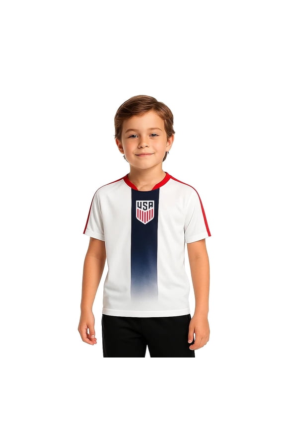Official Licensed US Soccer Federation Game Day Shirt Unisex Kids | 289 White - Youth Small