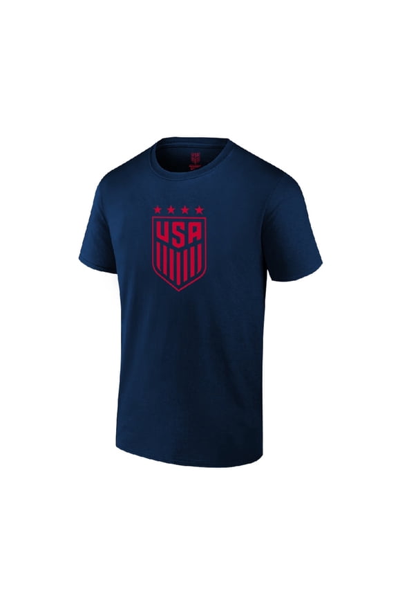 Official Licensed US Soccer USMNT Adult Logo T-Shirt - [Navy, Small]