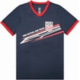 thumbnail image 1 of Icon Sports Official Licensed US Soccer Youth USMNT Edge Warmup Game Day Poly Shirt for Kids, Navy - YXL, 1 of 2