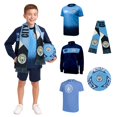 thumbnail image 1 of Icon Sports Official Manchester City FC Ultimate Fan Pack - Unisex Kids - Jacket, T-Shirts, Scarf & Soccer Ball - MCUFP Light Blue YXL, 1 of 1