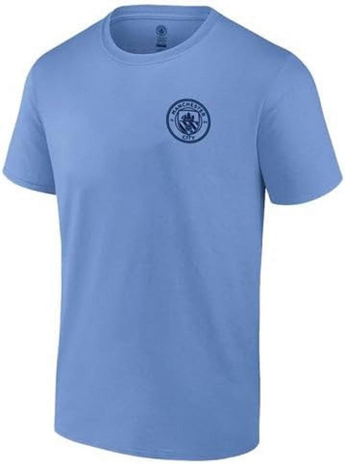 Maillot Fan Manchester City Icon Sports – Bleu Motif Chevron – Officiel – Taille Unique – Neuf