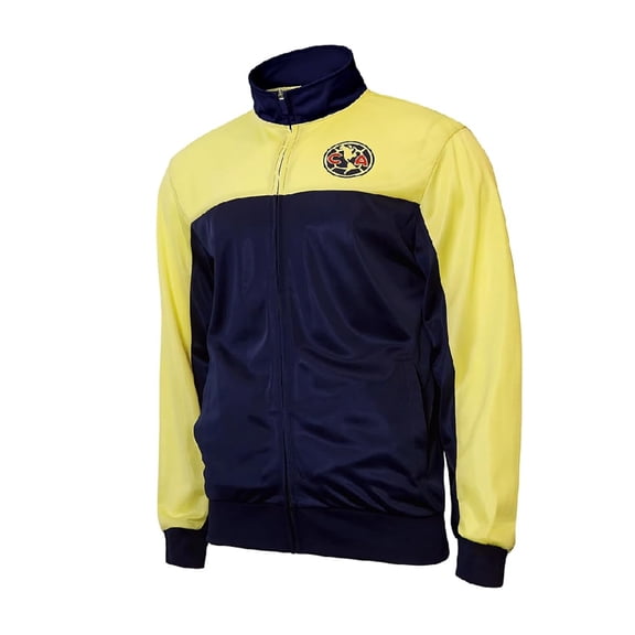 Icon Sports Officially Licensed Mens Soccer Track Jacket – Full Zip Lightweight Apparel – Club América, Small [Custom Name/Number]