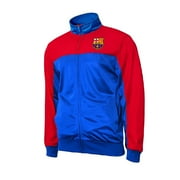 Icon Sports Officially Licensed Mens Soccer Track Jacket   Full Zip Lightweight Apparel [FC Barcelona, Large]