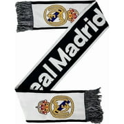 Real Madrid CF by Icon Sports Officially Licensed Unisex White Fringe Scarf