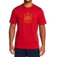 thumbnail image 1 of Icon Sports Officially Licensed Royal Spanish Football Federation Cotton T-Shirt - Unisex Adult - RFEF126CT Red S, 1 of 6