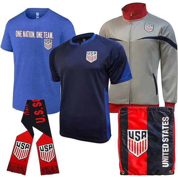 Icon Sports Officially Licensed U.S. Soccer Ultimate Fan Pack | Starter Pack, Medium