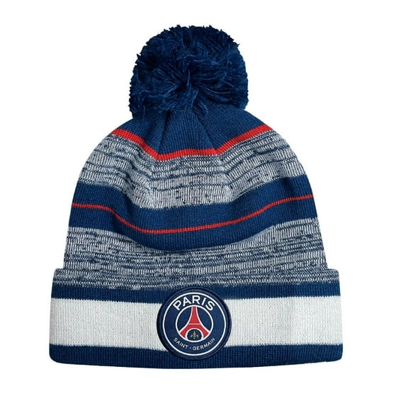 Icon Sports Paris Saint-Germain Adult Unisex Pom Pom Winter Soccer Beanie 1