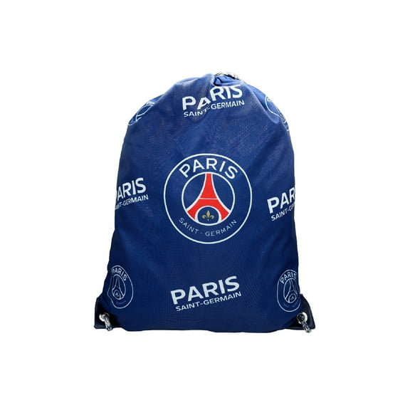 Icon Sports Paris Saint-Germain Official Soccer Drawstring Cinch Bag- Blue Wordmark
