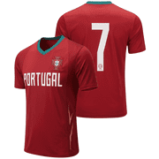 Icon Sports Portugal #7 Gameday Soccer Jersey, Polyester, YXS-AXXL, 1-Pack
