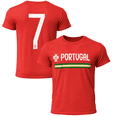 thumbnail image 1 of Icon Sports Officially Licensed Portugal #7 Soccer T‑Shirt, Red, YS‑XL, 1 of 10
